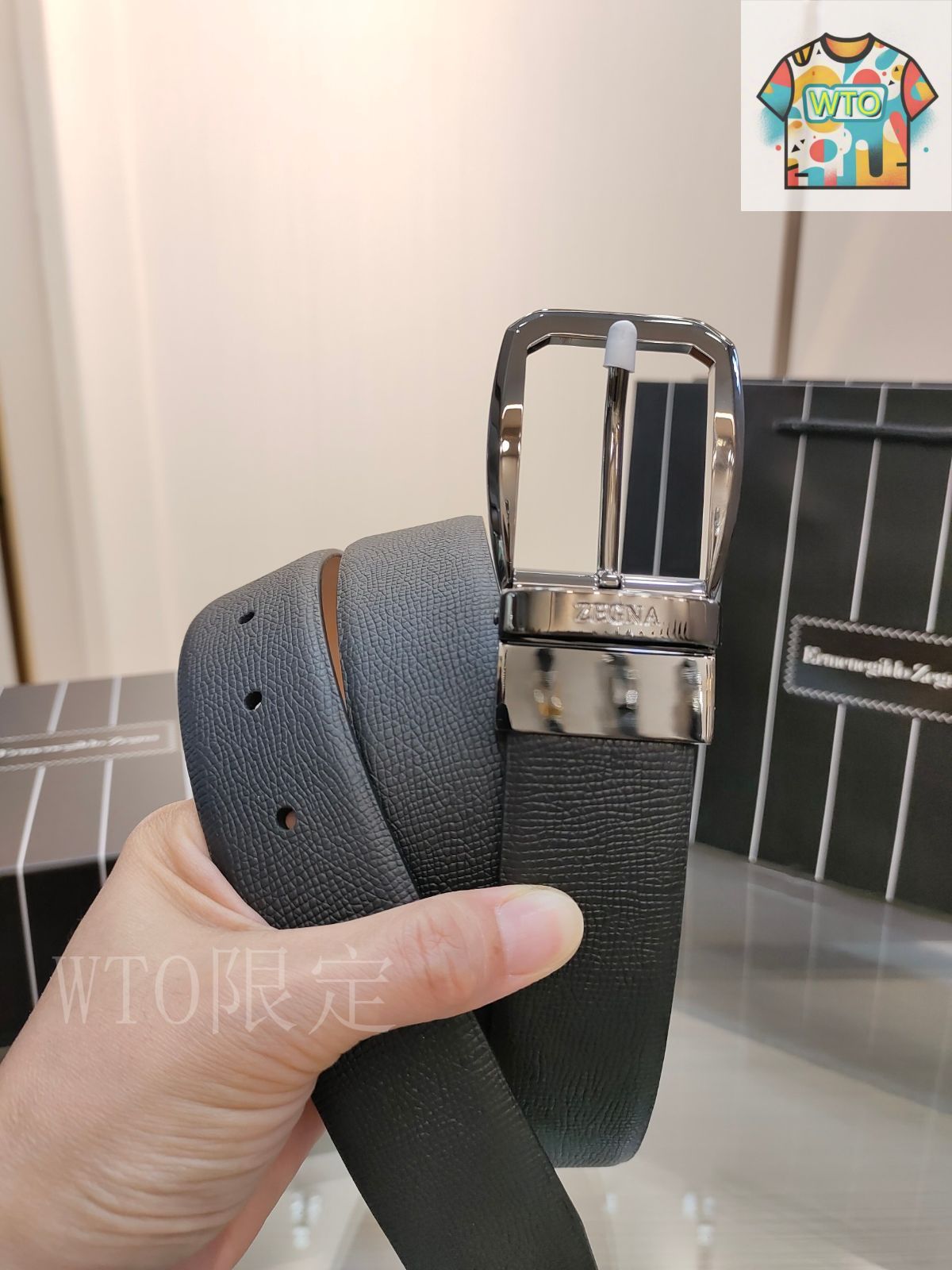 再販受付 今日特価】Zegna デュアルレザー メンズベルト - メルカリ