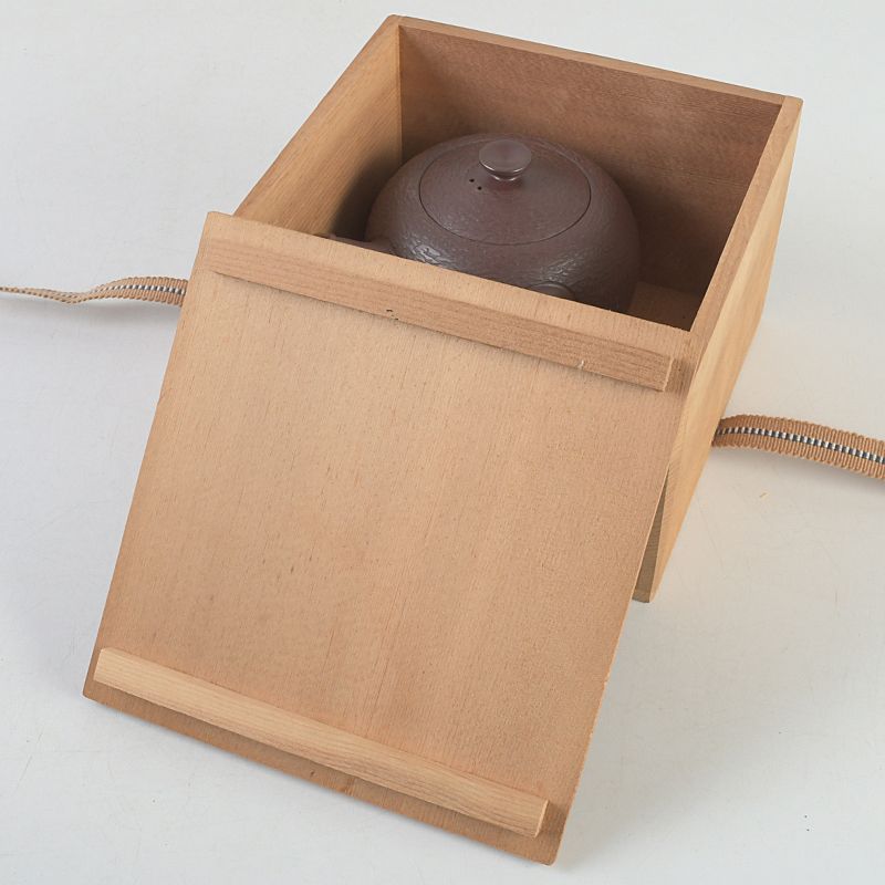 煎茶道具　萬古焼　伊藤実山作　急須　茶壷　共箱　C　5171 煎茶道具 萬古焼 伊藤実山作 急須 茶壷 共布共箱 C S324 - メルカリ