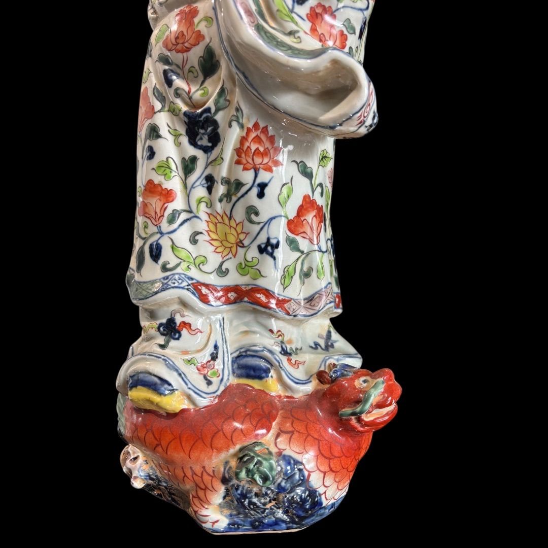 某有名資産家購入品 中国美術 七宝 手描き 大明宣徳年製 貴人 龍 華