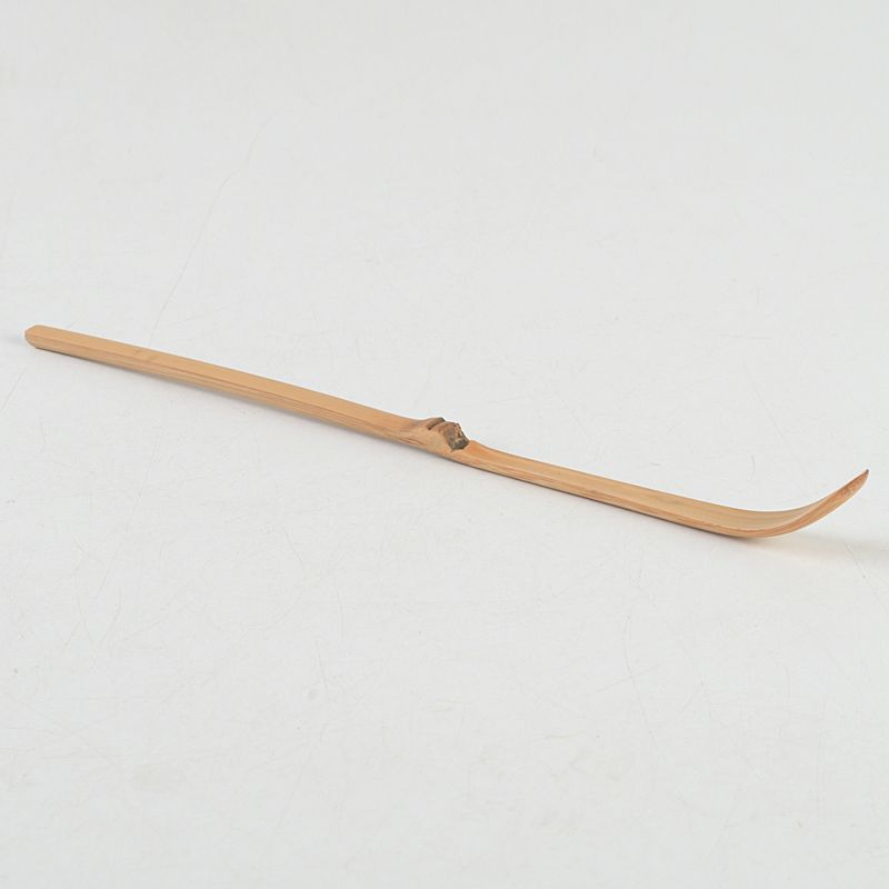 茶道具 淡完作 茶杓 銘「春日和」 紫野長谷川寛州書付 共筒・共箱 C