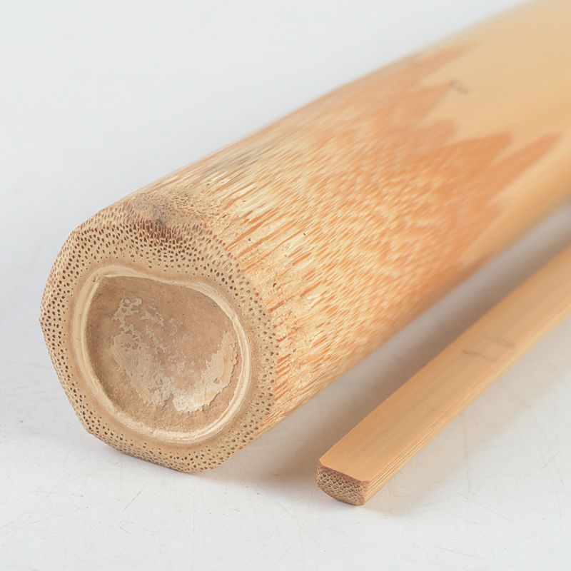 茶道具 淡完作 茶杓 銘「春日和」 紫野長谷川寛州書付 共筒・共箱 C