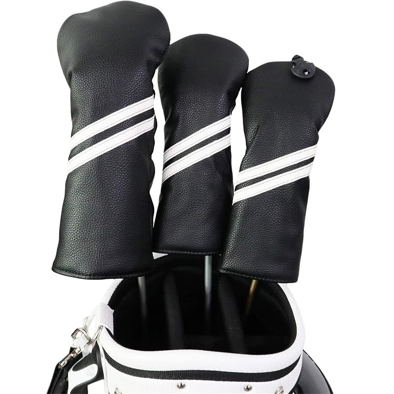 HELLO NRC ゴルフ ヘッドカバー 3点セット ドライバー フェアウェイ