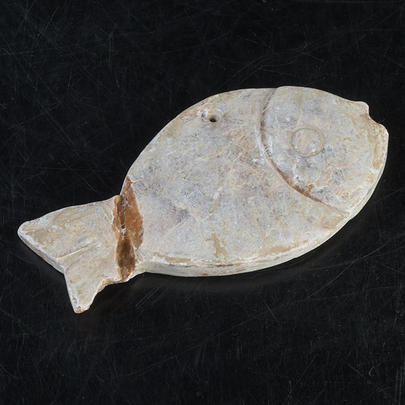 中国 玉石寿山石彫刻 魚 玉器 玉牌 根付 C S328 - メルカリ