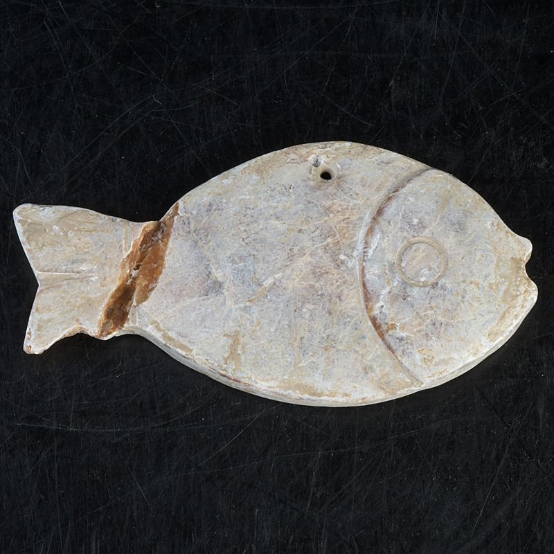 中国 玉石寿山石彫刻 魚 玉器 玉牌 根付 C S328 - メルカリ