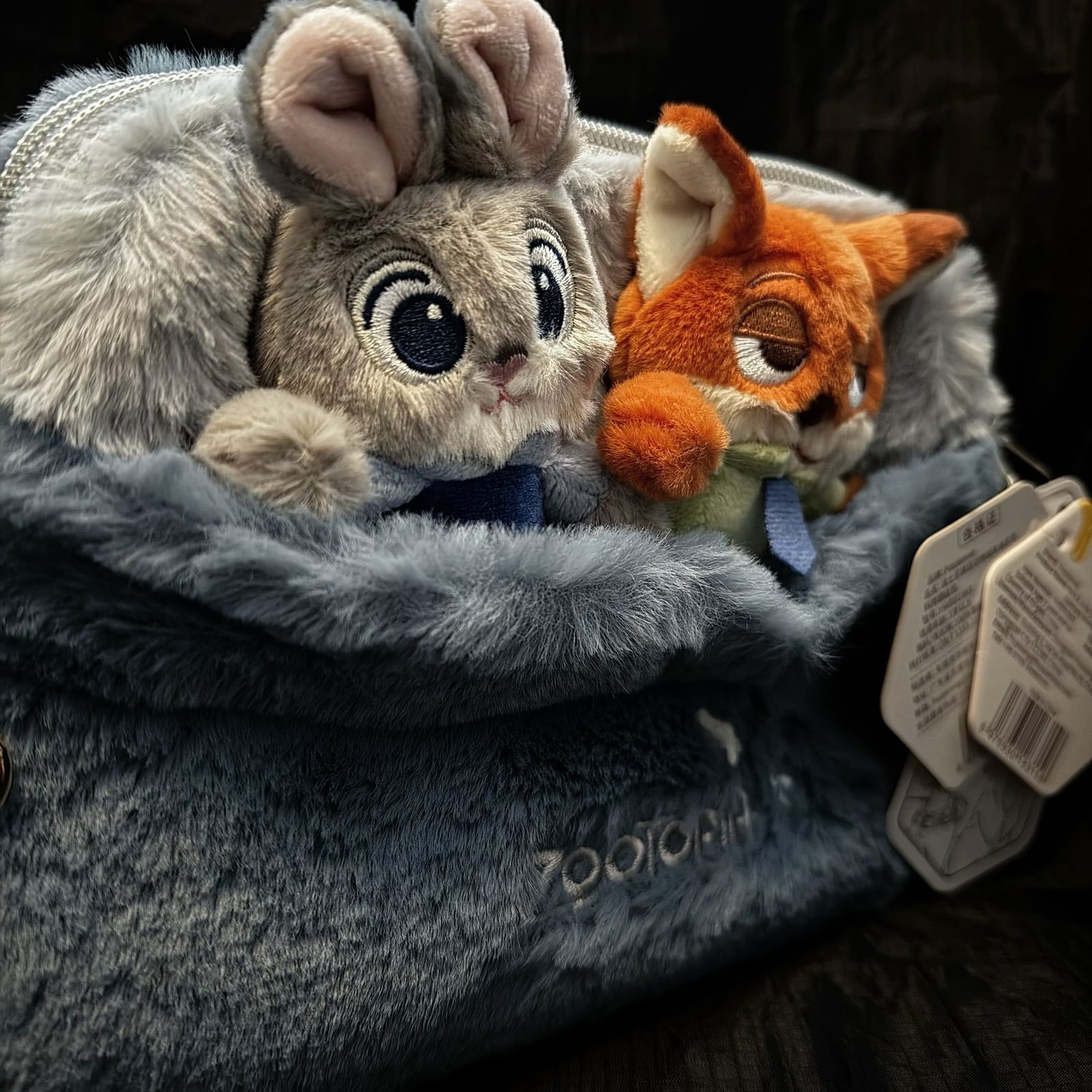 ズートピア ジュディ＆ニック ふわもこ ショルダーバッグ ぬいぐるみ