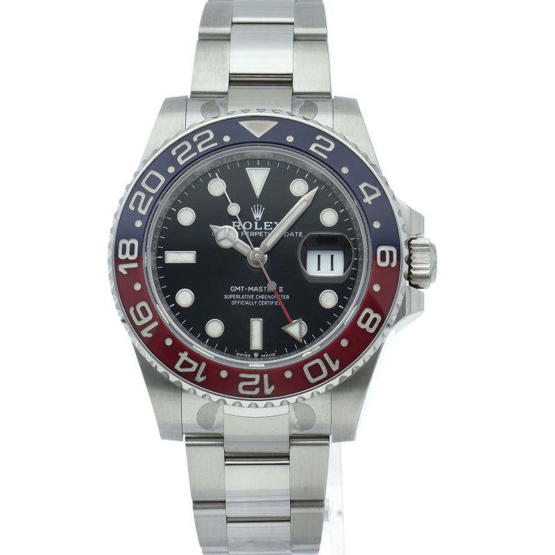 ロレックス GMTマスター2 ウォッチ オイスター 126710BLRO 箱 保証書  