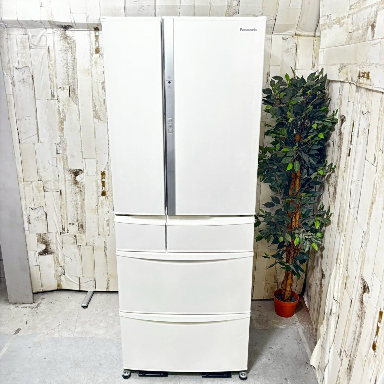2022年製】Panasonic パナソニック NR-FVF458-W ノンフロン冷凍冷蔵庫 