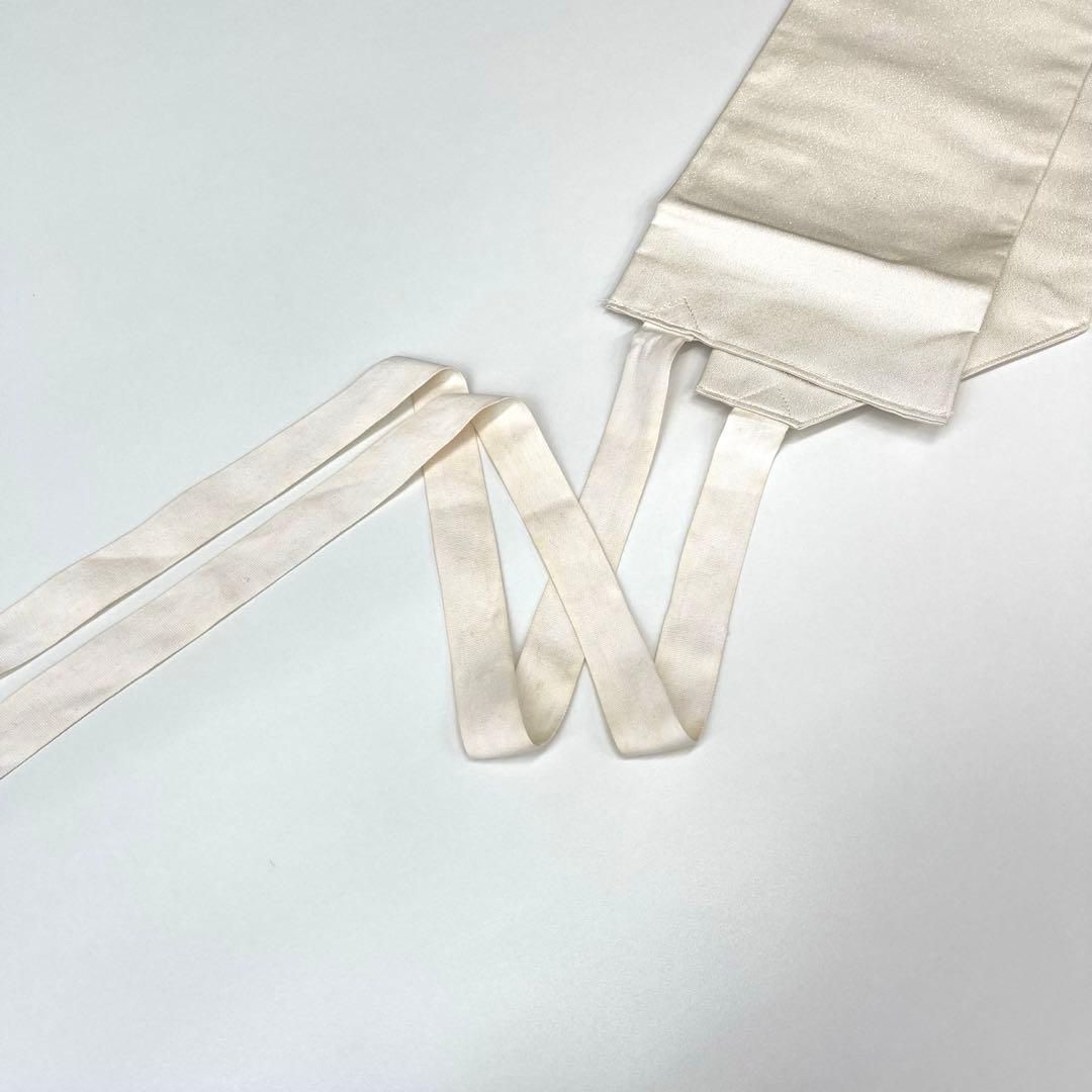 平和屋着物○つけ帯 紬地 花唐草文 正絹 逸品 DAAZ0248ps 平和屋着物