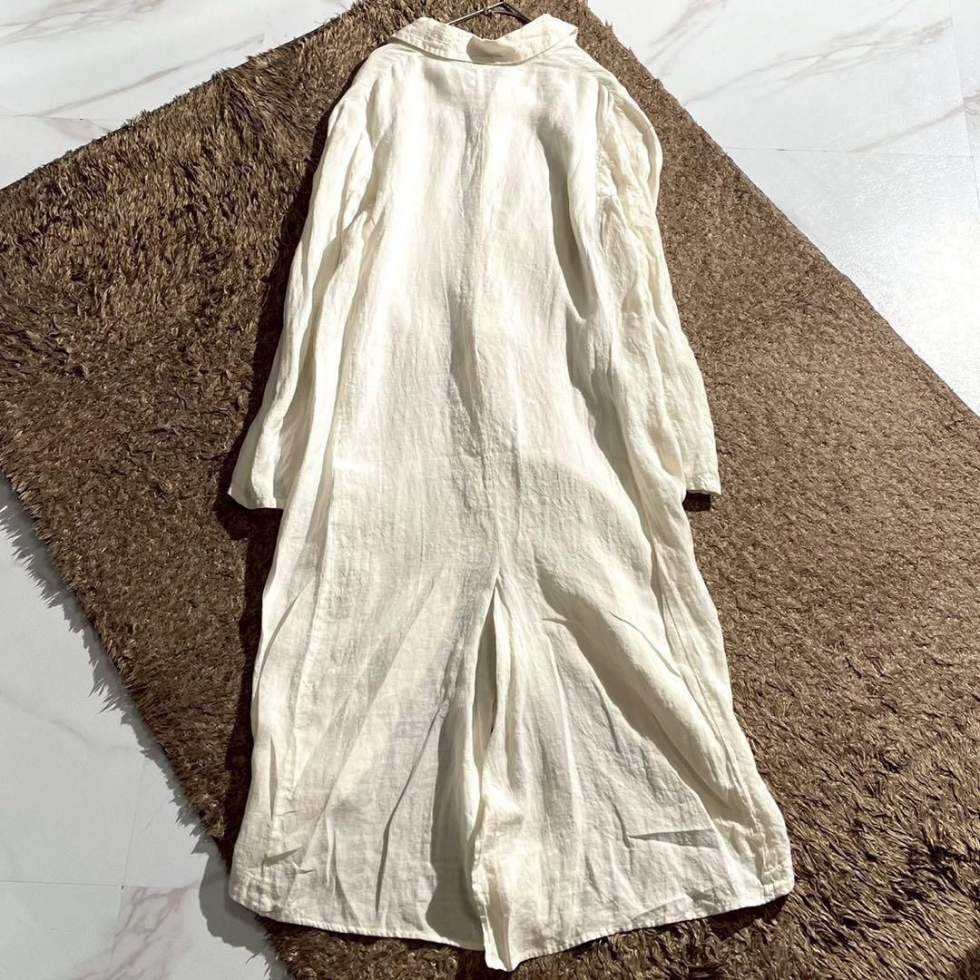 gungendo 里山パレット 24501502 コットン シャツワンピ ギャザー