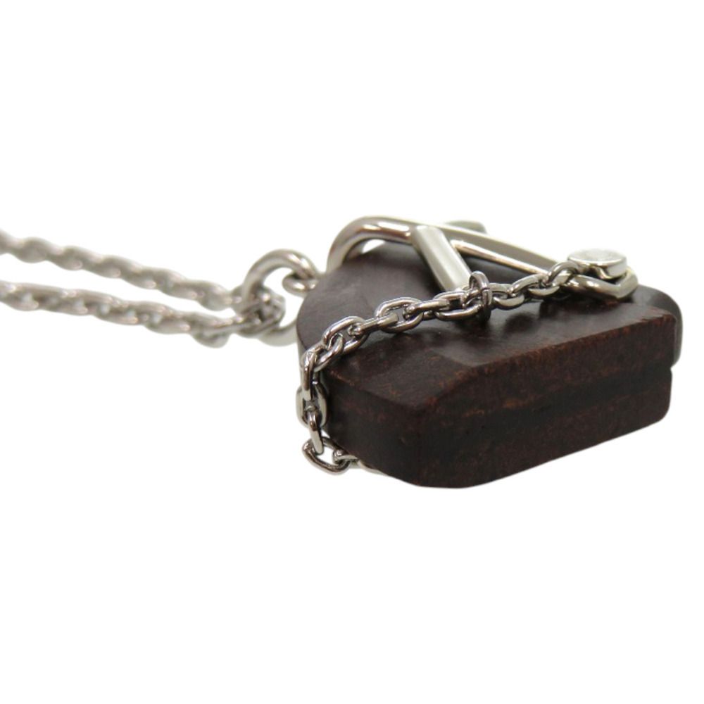 未使用品 エルメス シュヴァル メタル ヴュルカニウム シルバー 茶