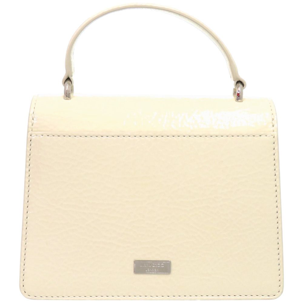 美品 ジミーチュウ 2WAY パール マデリン サッチェル エナメル 