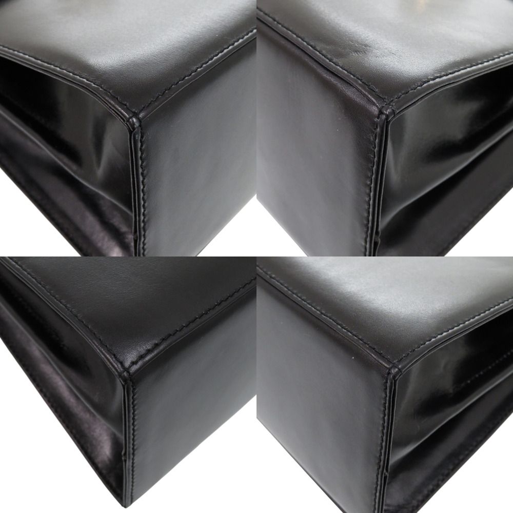 美品 サルヴァトーレフェラガモ ガンチーニ レザー ブラック ゴールド