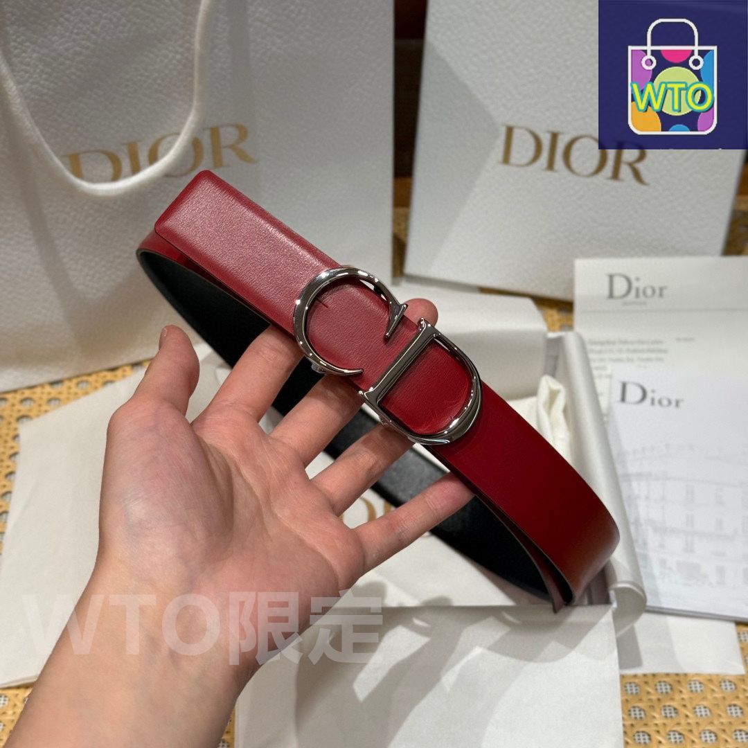 今日特価】Dior ディオール ダブルフェイスベルト - メルカリ