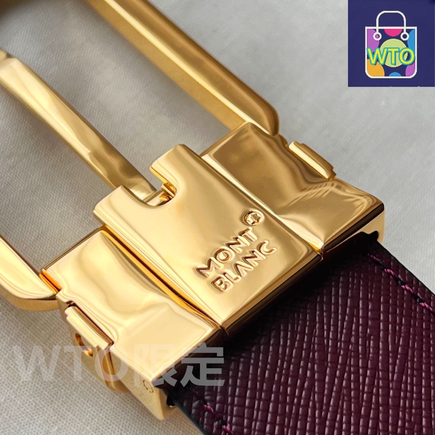 MONT BLANC ベルト　ゴールドバックル　モンブラン MONT BLANC ベルト ゴールドバックル モンブラン MONT BLANC ベルト