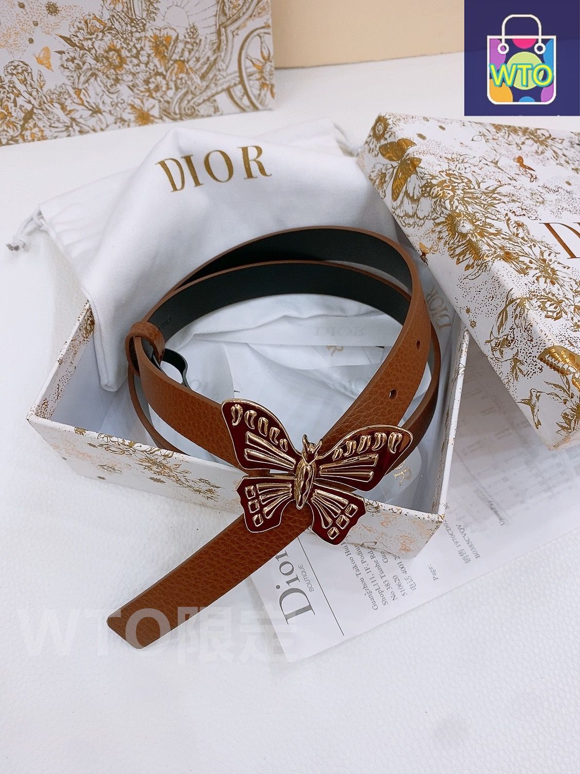 今日特価】Dior Saddle Belt サドルベルト - メルカリ