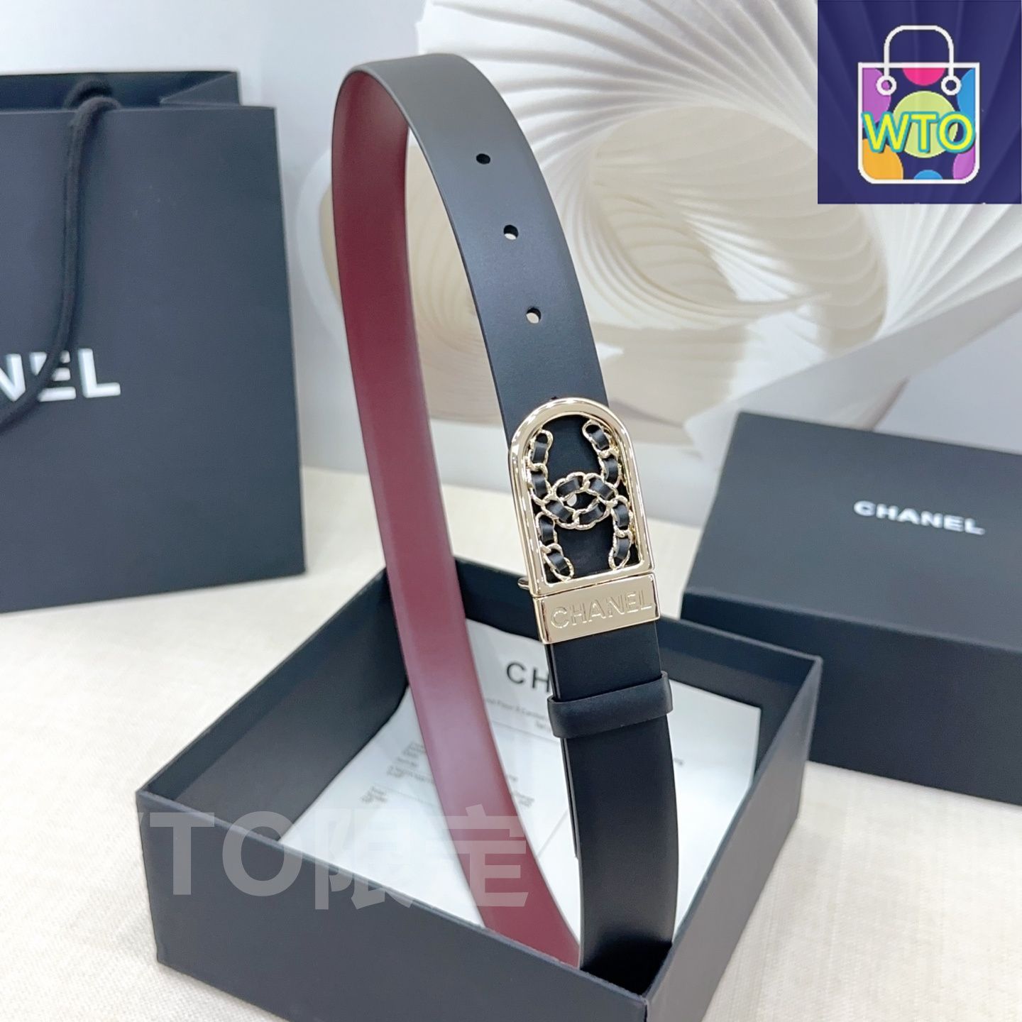 週末お値下げ中！【美品】CHANEL ブラックレザー ベルト 今日特価】Chanel シャネル レザーベルト-1 - メルカリ