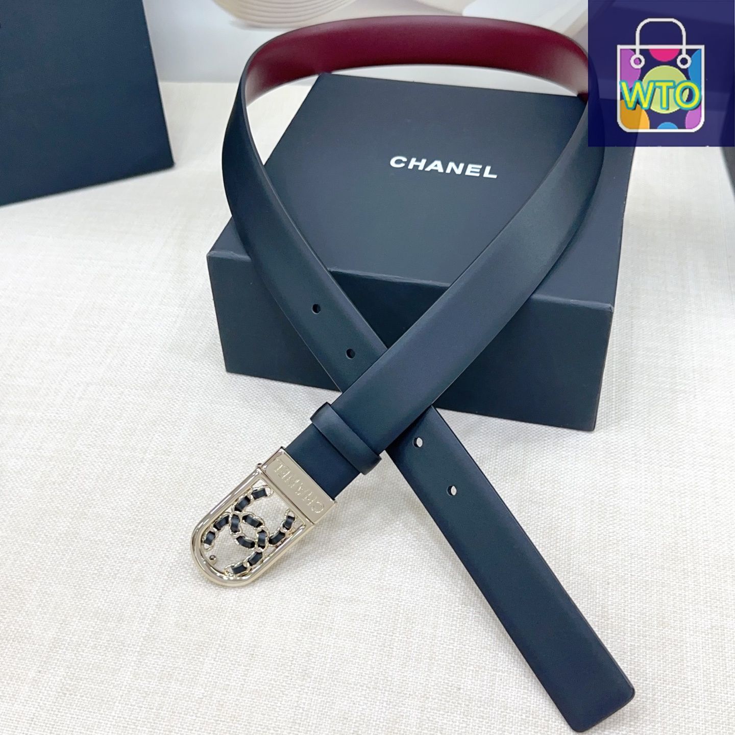 週末お値下げ中！【美品】CHANEL ブラックレザー ベルト CHANEL(シャネル) / ベルト/レザー/BLK/レディース | 中古品の販売