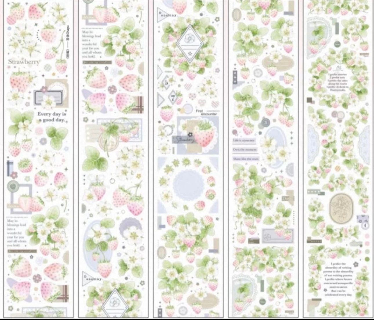 海外マスキングテープ巻売り 粉苺 いちご 装飾マスキングテープ 海外マスキングテープ巻売り 粉苺 いちご 装飾マスキングテープ