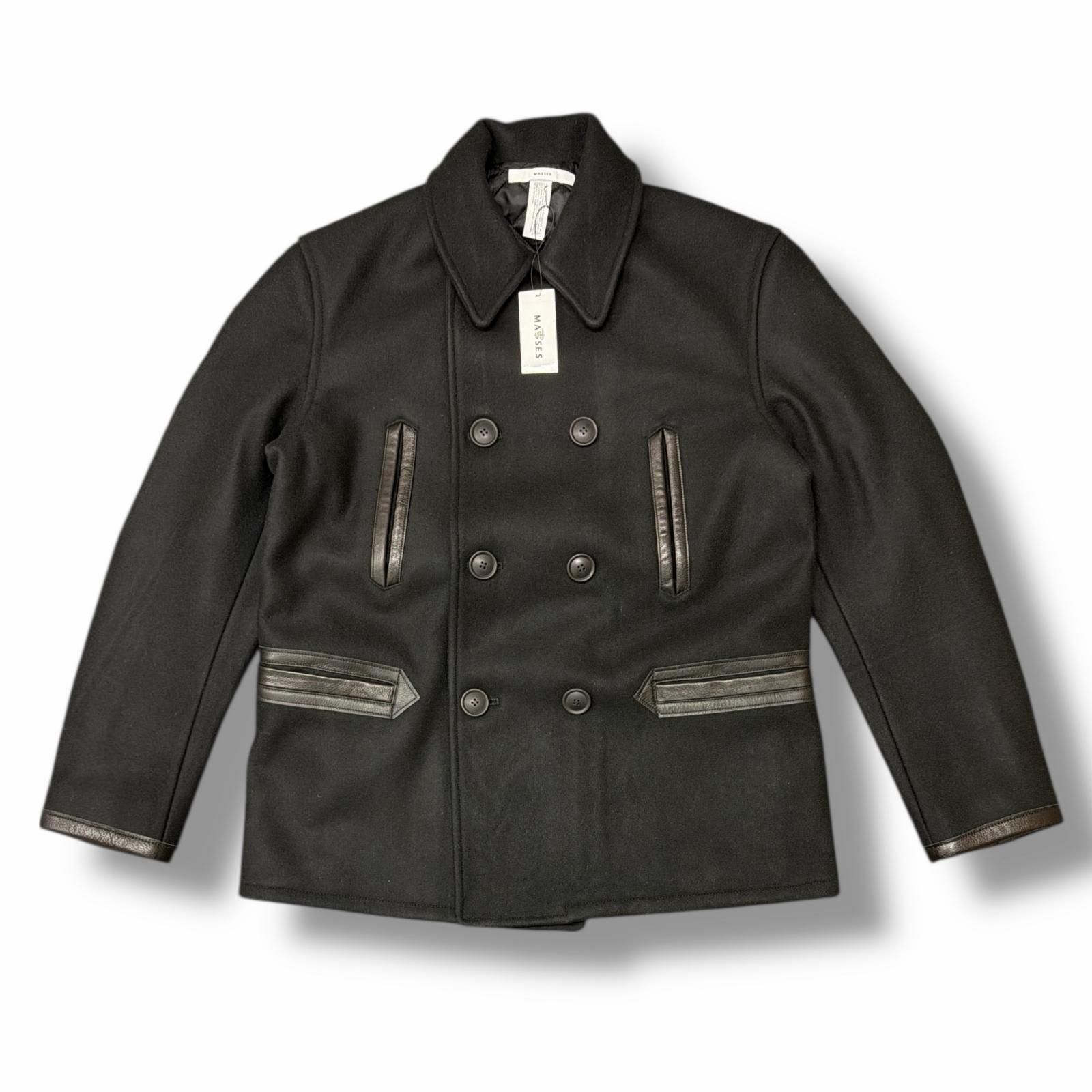 未使用 MASSES P-COAT ピーコート ダブルコート マシス × 日本製 