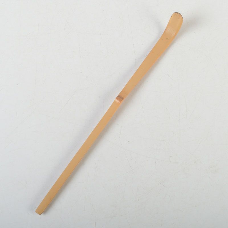 茶道具 影林宗篤作 茶杓 銘「岩清水」 西垣大道書付 共筒共箱 C S336