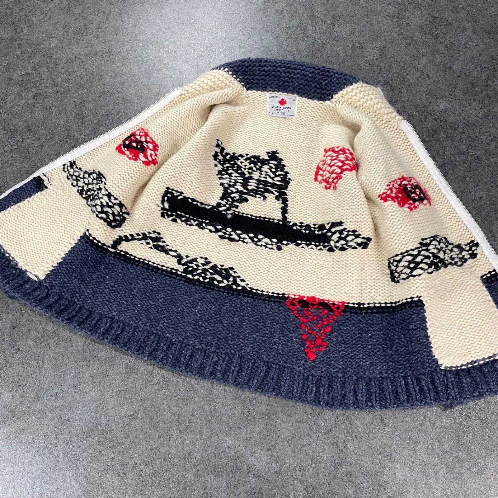 カナダ製 CANADIAN SWEATER COMPANY LTD. カウチン ニット セーター