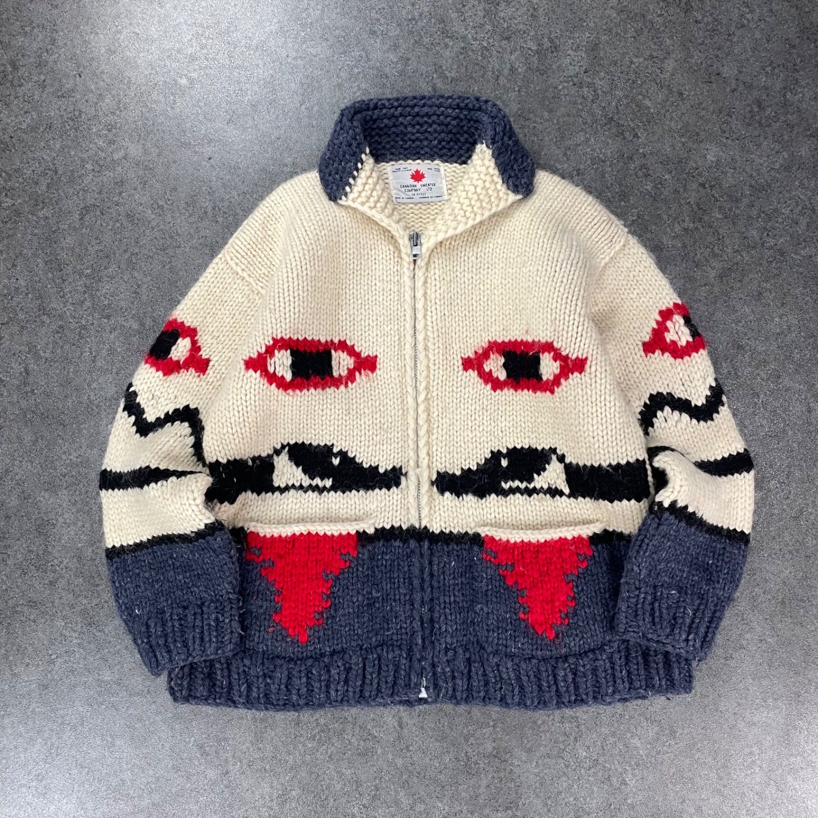 CANADIAN SWEATER ニットジャンパー ウール カウチンニット カナダ製 CANADIAN SWEATER COMPANY LTD. カウチン ニット セーター
