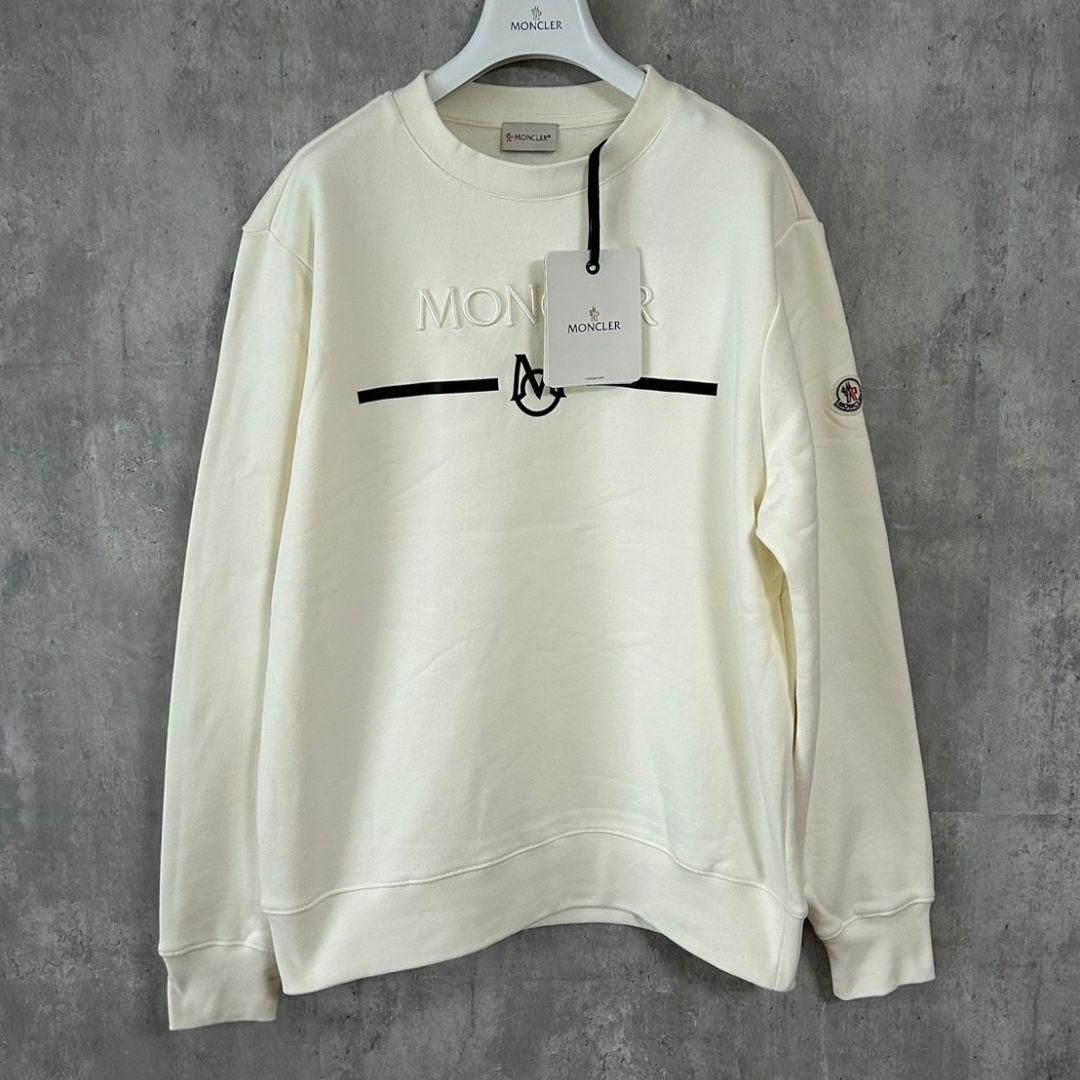 ☆新品未使用タグ付き・本物保証☆MONCLER LOGO SWEATSHIRT ロゴ刺繍