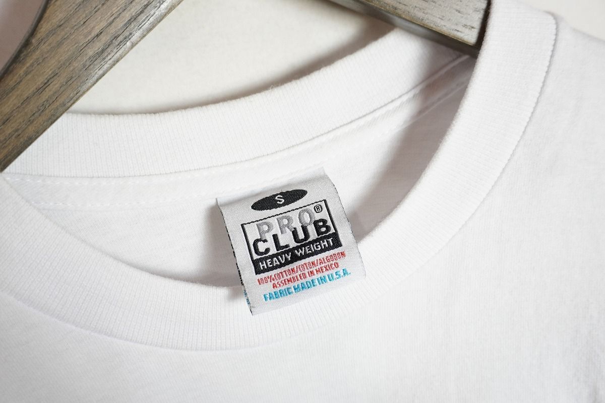 テンダーロイン TEE PRO CLUB ボルネオスカル 白 L TENDERLOIN(テンダーロイン) BS L/S TEE (ボルネオスカル)(長袖Tシャツ