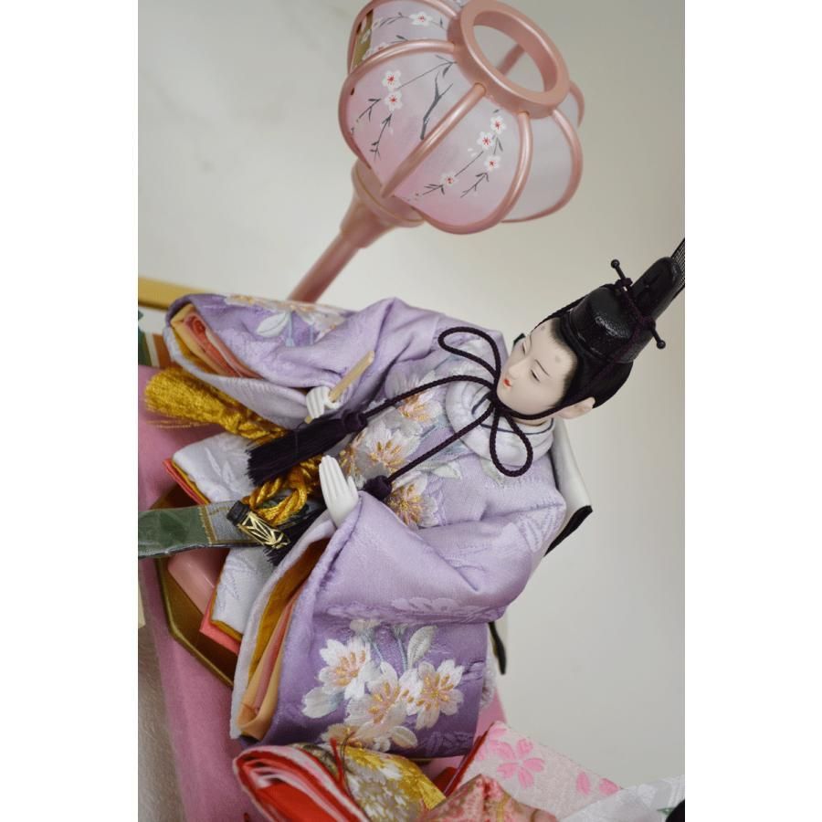 美品★親王飾★しあわせ雛★オルゴール付き　ひな人形　宝山作　ガラスケース飾り 親王飾しあわせ雛オルゴール付き ひな人形 宝山作 ガラスケース飾り