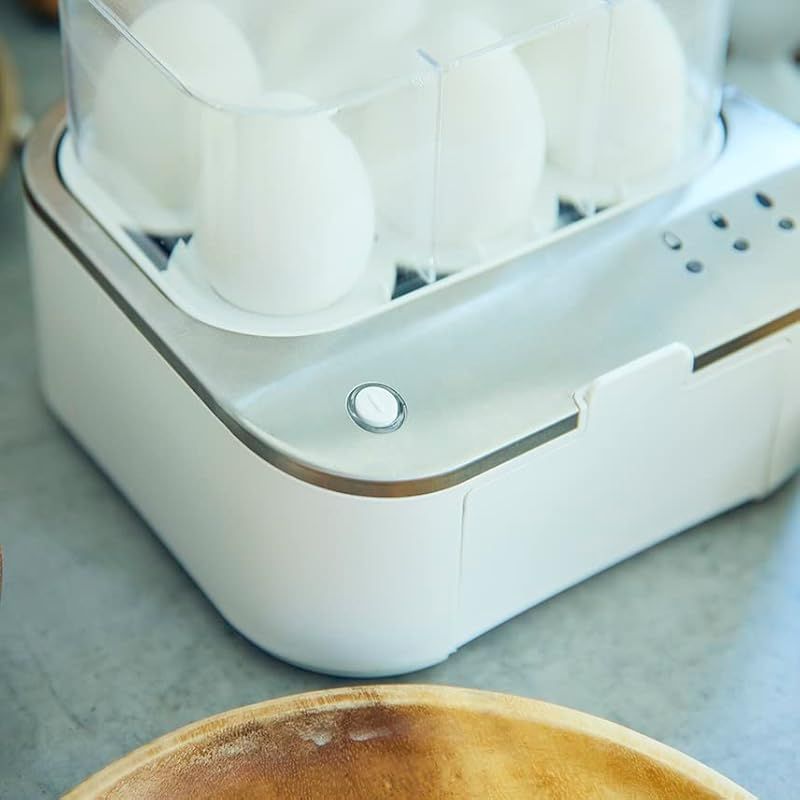 ゆでたまご器 ゆで卵メーカー ゆでたまご 半熟 電気 エッグクック 最大14個 手作り 簡単 調理家電 - 【Trend First  ギフトモール店】- プレゼント＆ギフトのギフトモール ホワイト ゆで卵メーカー コンパクト