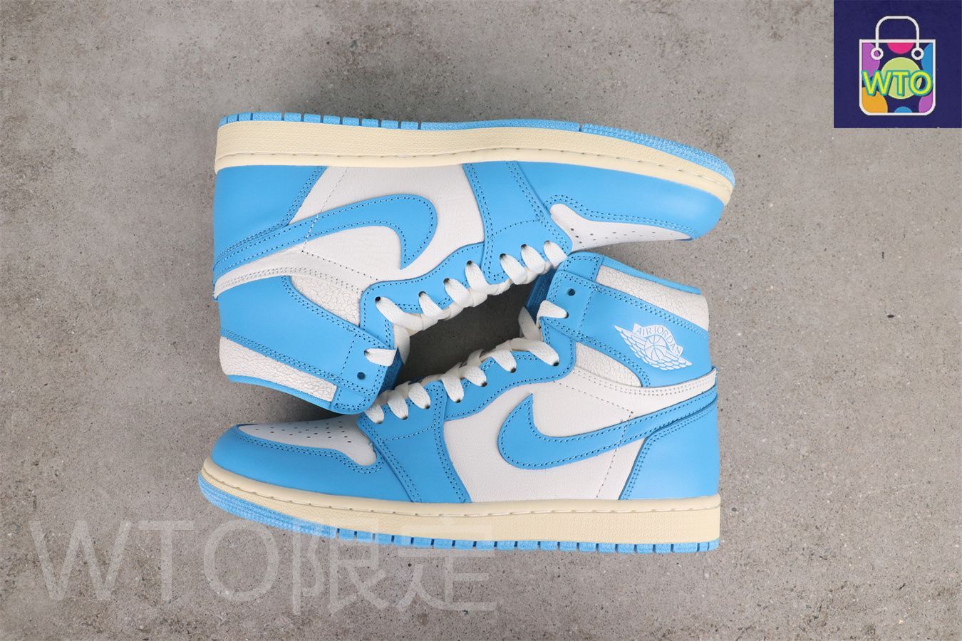 エアジョーダン１オリジナル 1985年製　白／ノースカロライナブルー　29cm エアジョーダン1オリジナル 1985年製白／ノースカロライナブルー29cm