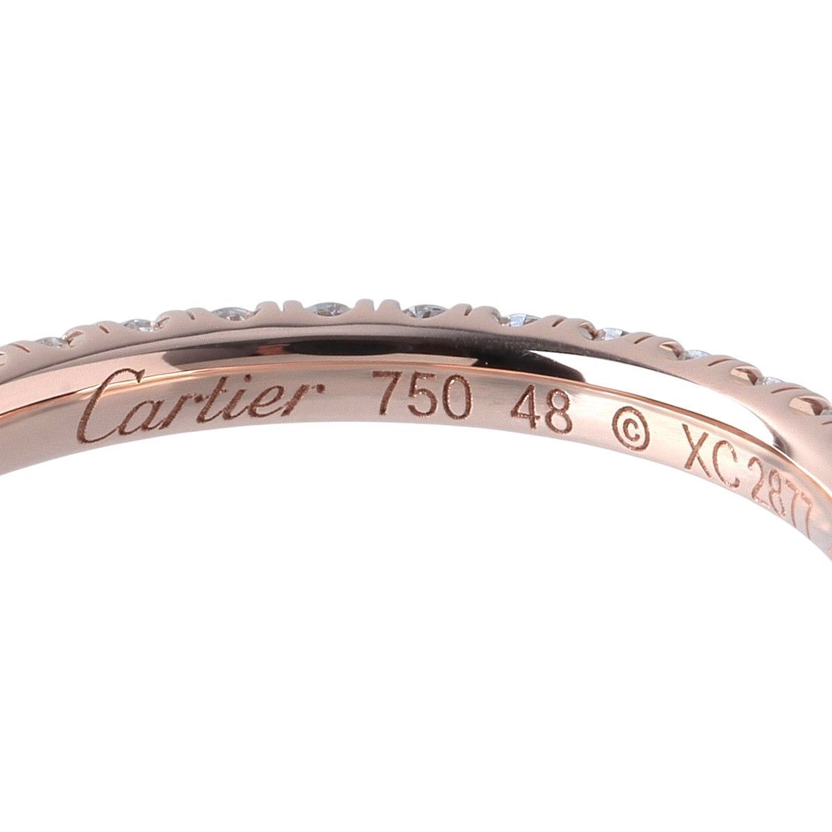 カルティエ エタンセル ダイヤ リング フルエタニティ #48 幅2.0mm