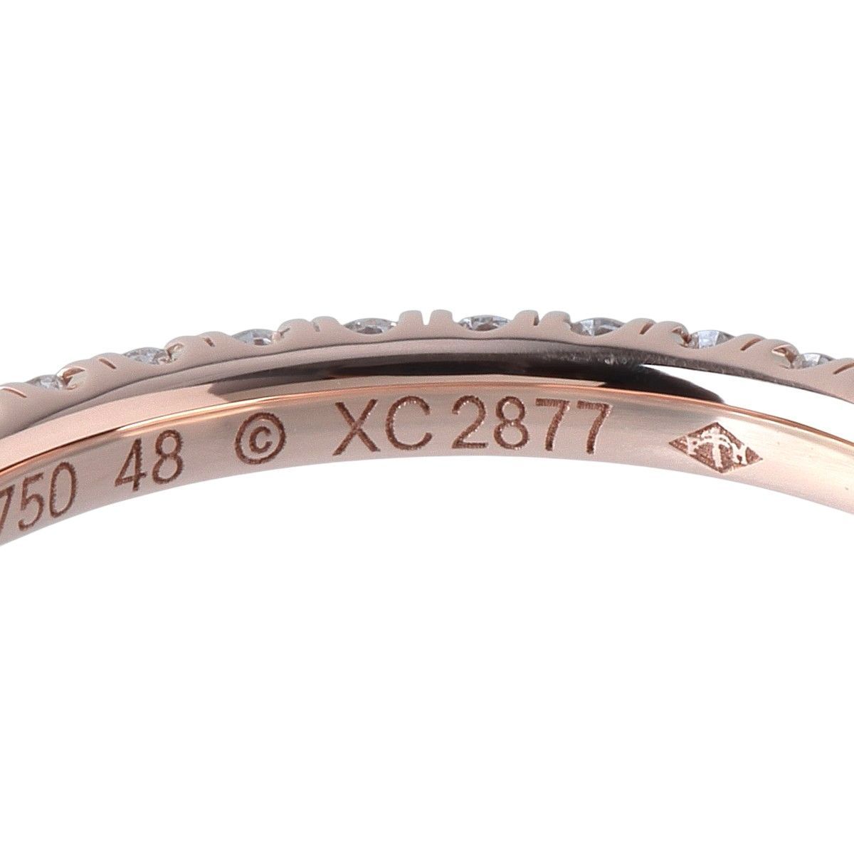 カルティエ エタンセル ダイヤ リング フルエタニティ #48 幅2.0mm