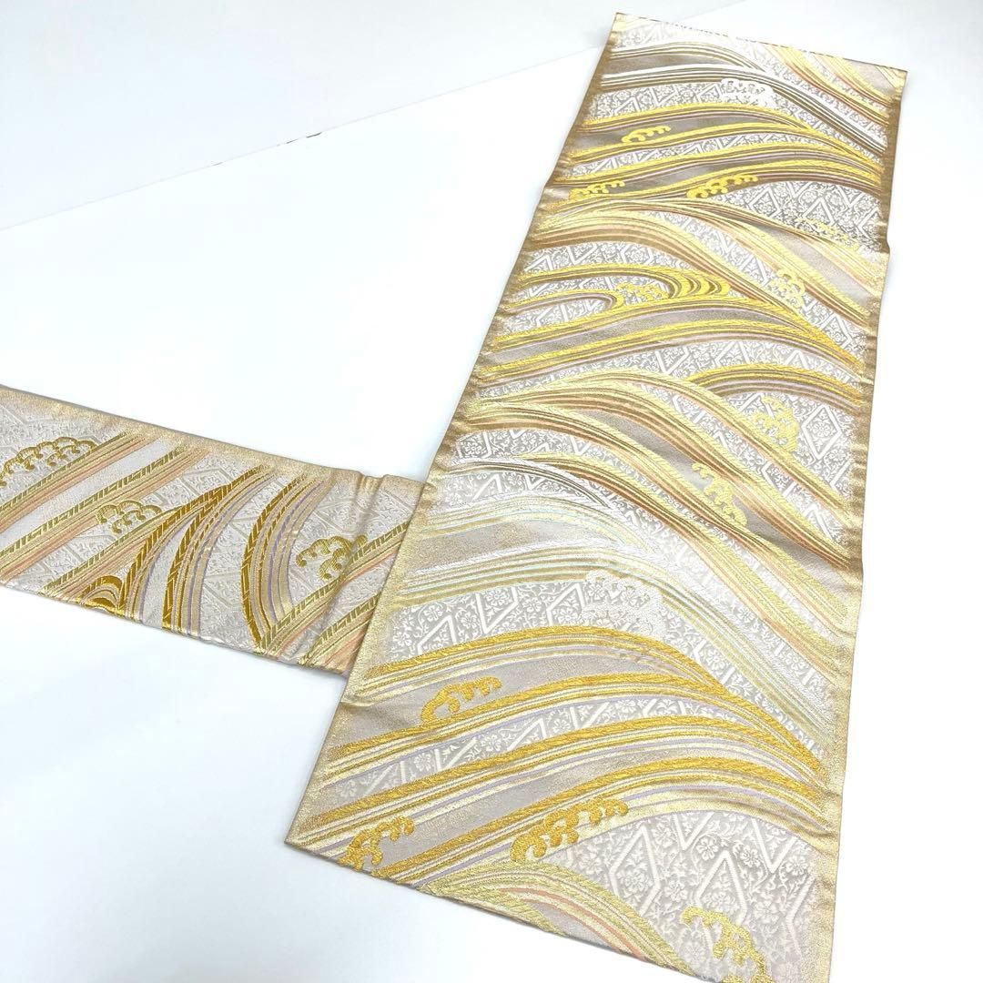 平和屋着物○つけ帯 刺繍 絞り 椿 金糸 正絹 逸品 CABA1116hy