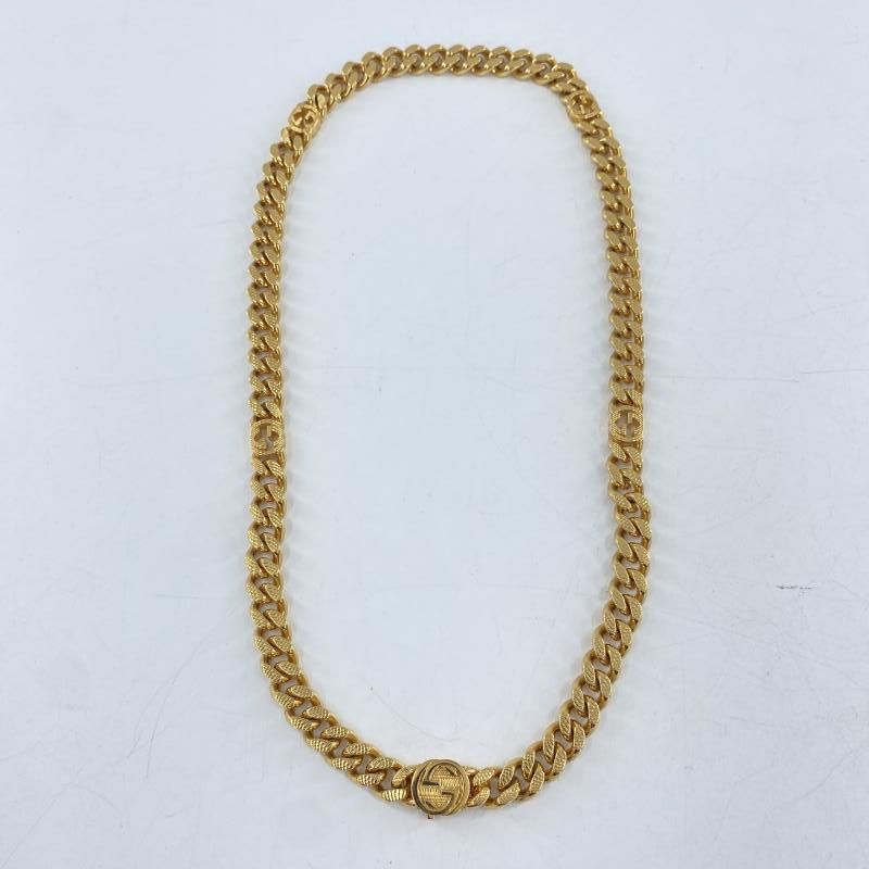 ⭐︎美品⭐︎GUCCI インターロッキング チェーンネックレス ゴールド GUCCI グッチ チェーンネックレス インターロッキングG 675766
