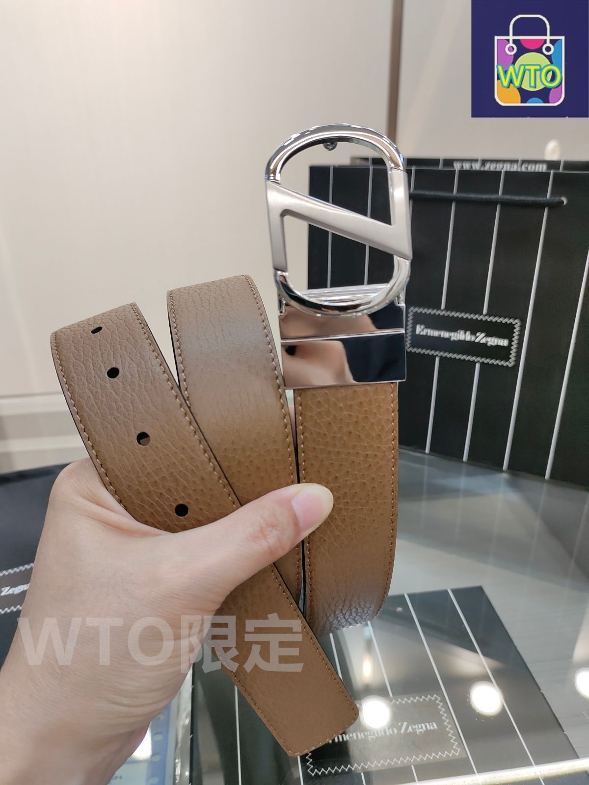 今日特価】Zegna Classic メンズダブルレザーベルト - メルカリ