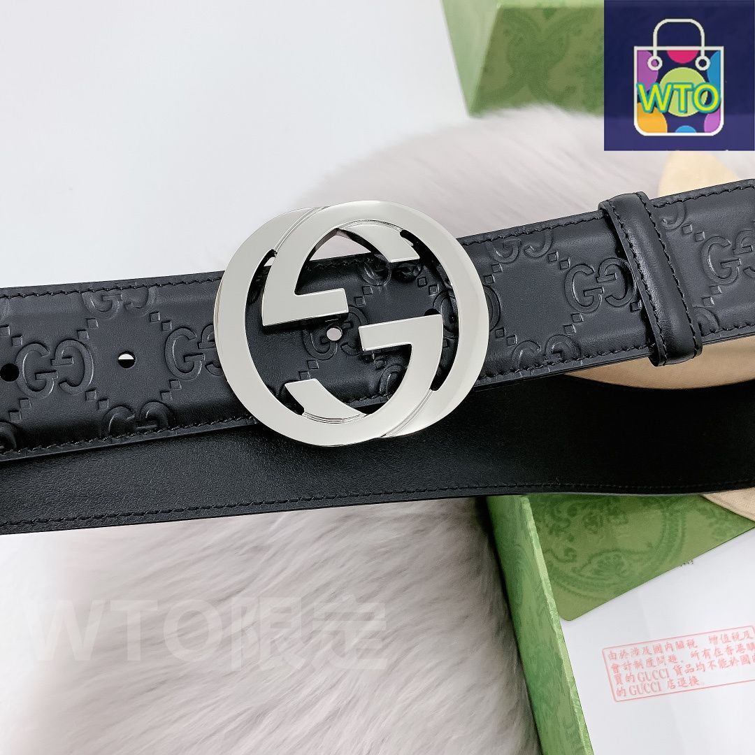 【値下げ可】新品GUCCI ダブルGバックル　スクエアインター　ダブルGバックル GUCCI グッチ ダブルG レザーベルト スクエアバックル メンズ ネイビー