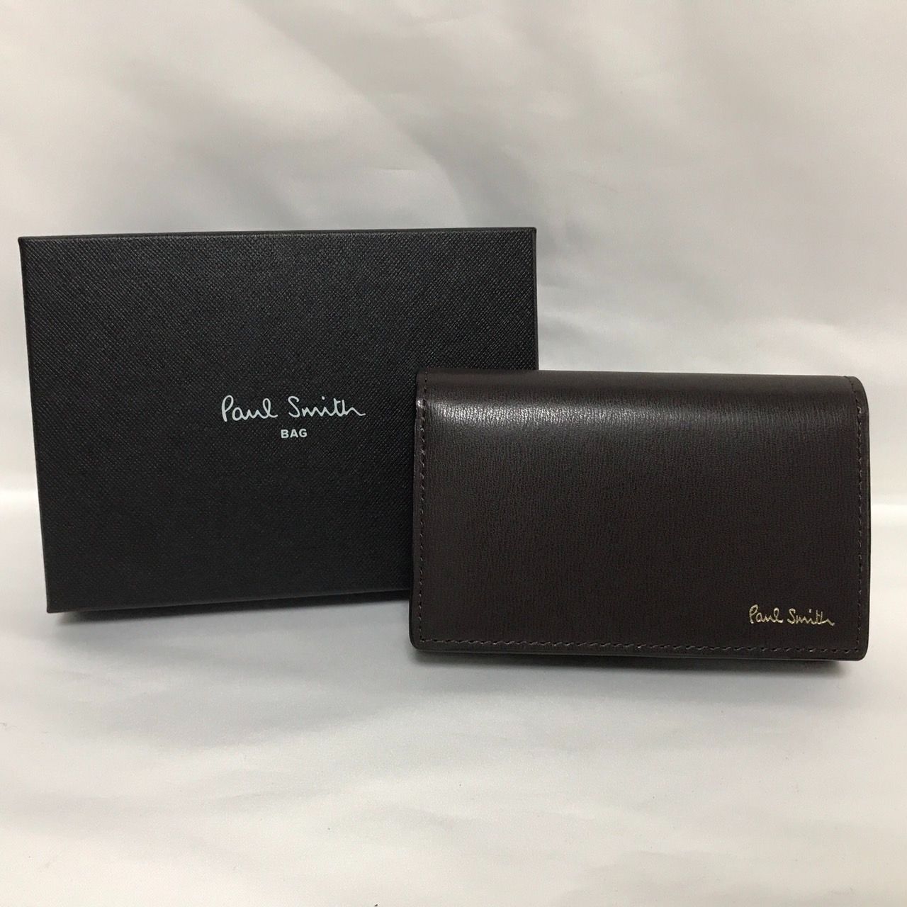 Paul Smith シティエンボス カードケース チョコ