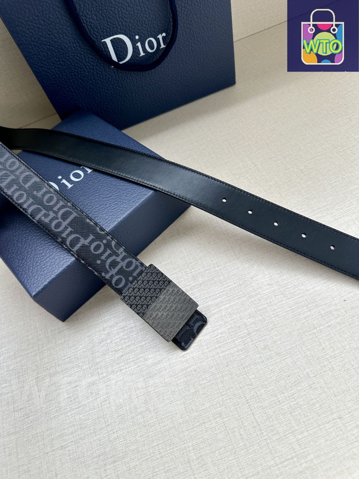 今日特価】Dior ディオール 35mm 両面ベルト - メルカリ