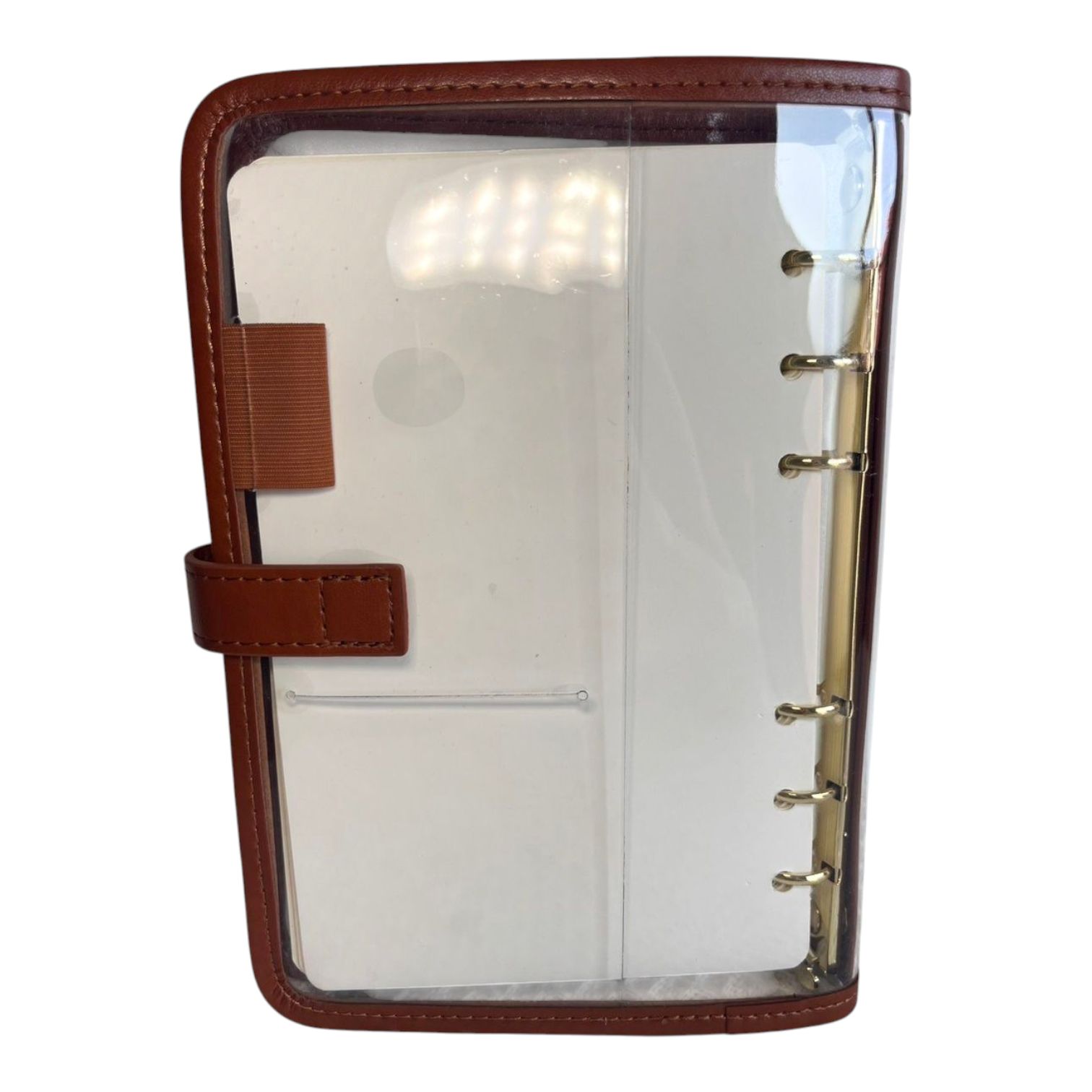 韓国 クラシックバインダー 貯金 ブラック 人気 クリア6穴 - メルカリ