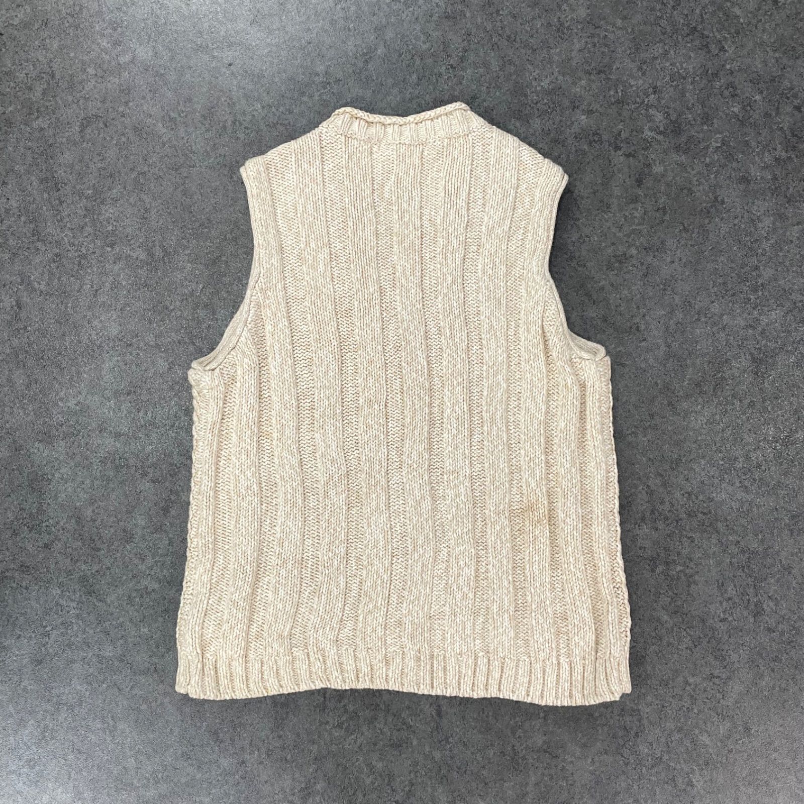 90s 00s Vintage Eddie Bauer Fisherman Cable Knit Vest エディー