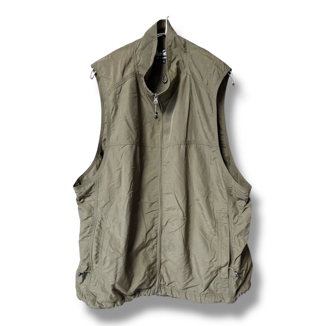 WILD THINGS ワイルドシングス WT24010AD ユーティリティーベスト ナイロンベスト 裏地メッシュ 上着 羽織り ベスト チョッキ メンズ サイズM カーキ ゴーゴー古着マルイ北千住店 41 No.久K885Y