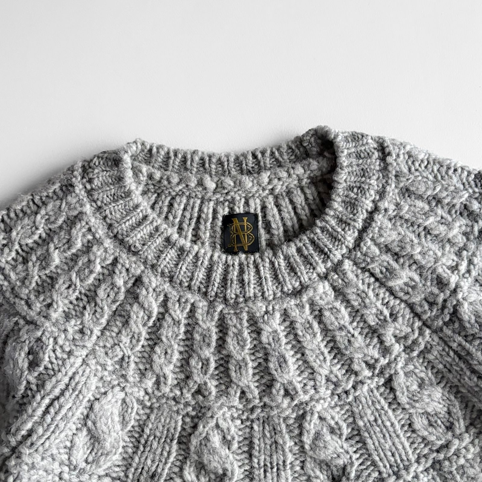 極美品 / BATONER バトナー / SPREAD ALAN CREW NECK ウール100