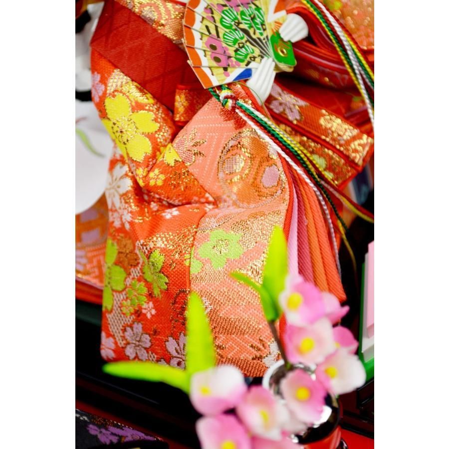 ひな人形】親王ケース飾り 『北寿』193-KT-238 紗季 ※アクリルケース