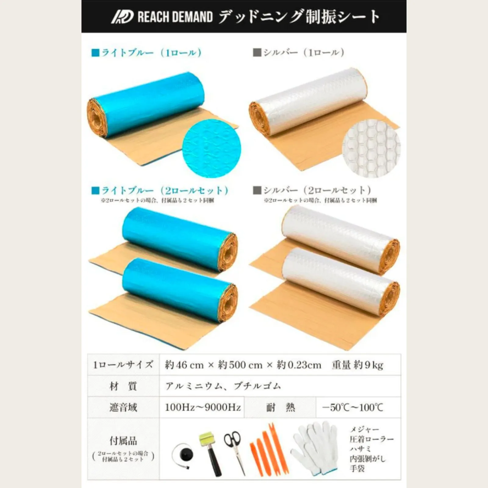 2474 デッドニング コレクション 制振 シート シルバー 5m 国際