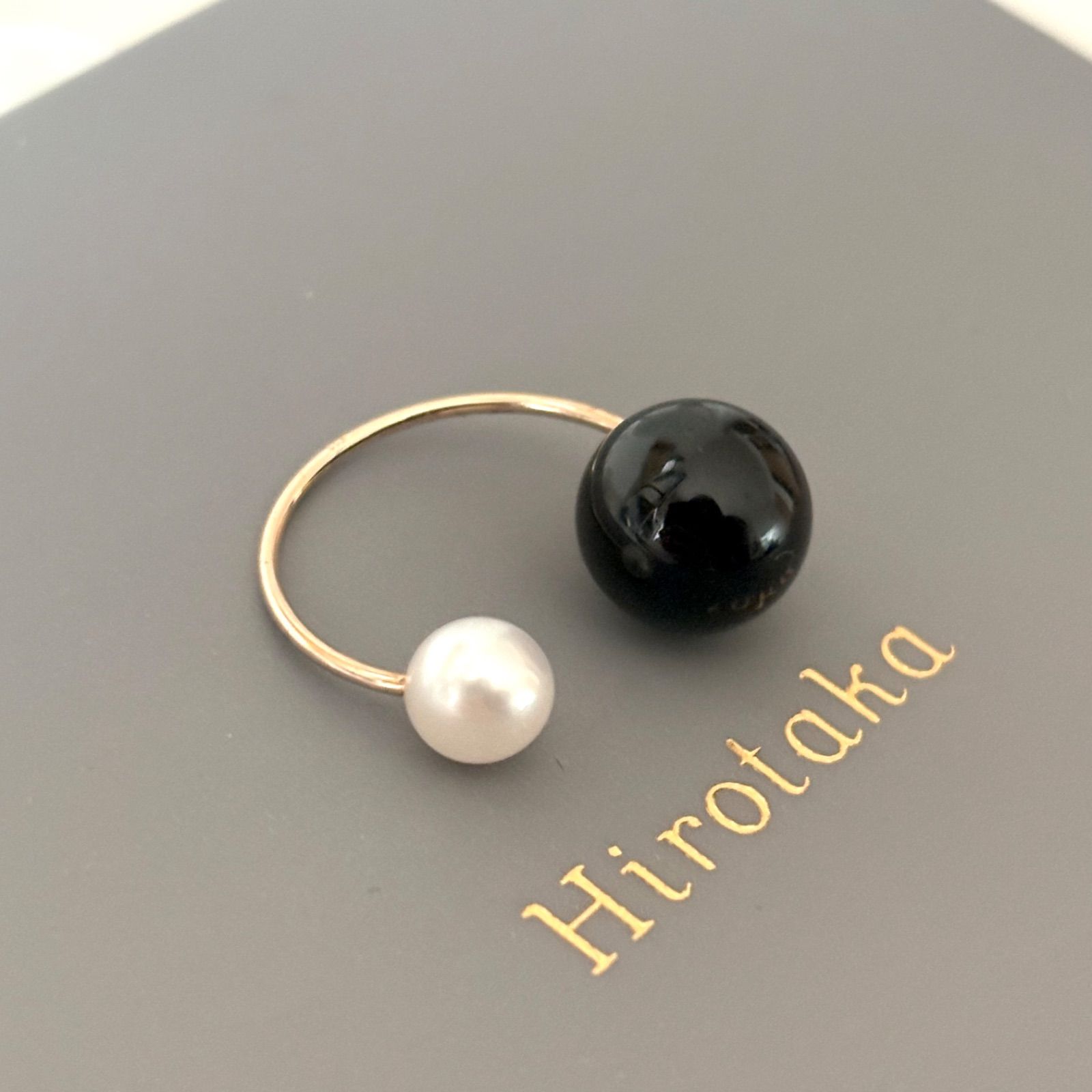 【美品】 Hirotaka ヒロタカ パール キャッチ K10 美品 Hirotaka ヒロタカ PE40KPE K10 アコヤパール フローティング