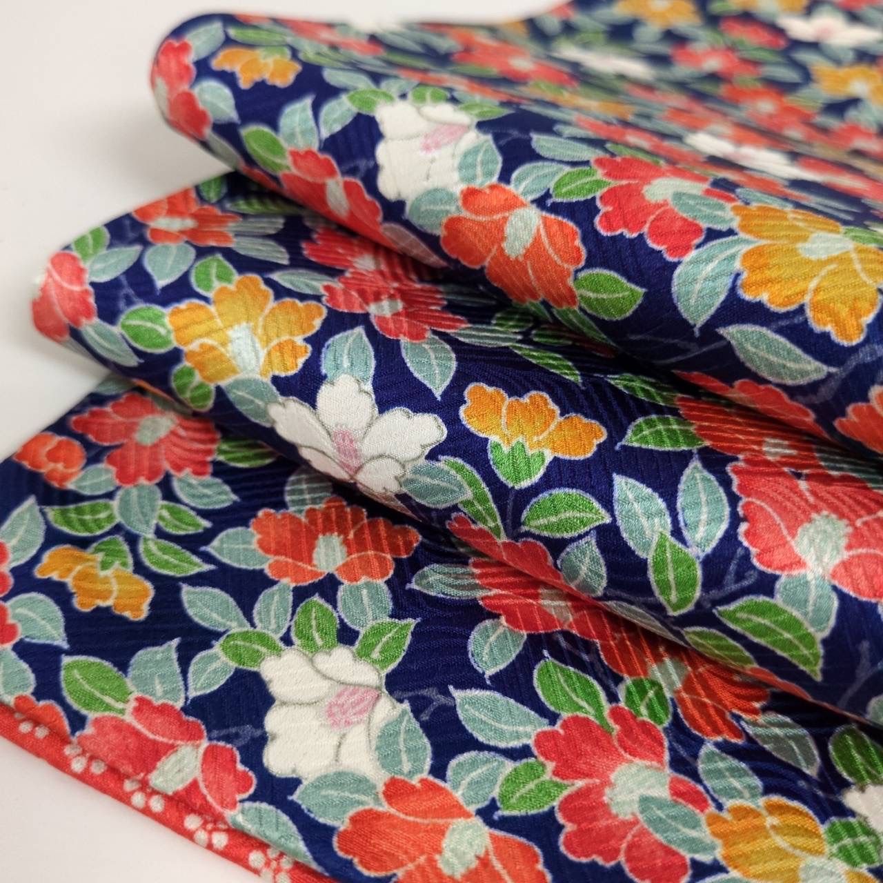 小紋 花柄 カラフルな染め 正絹 着物 MK-1260 - メルカリ