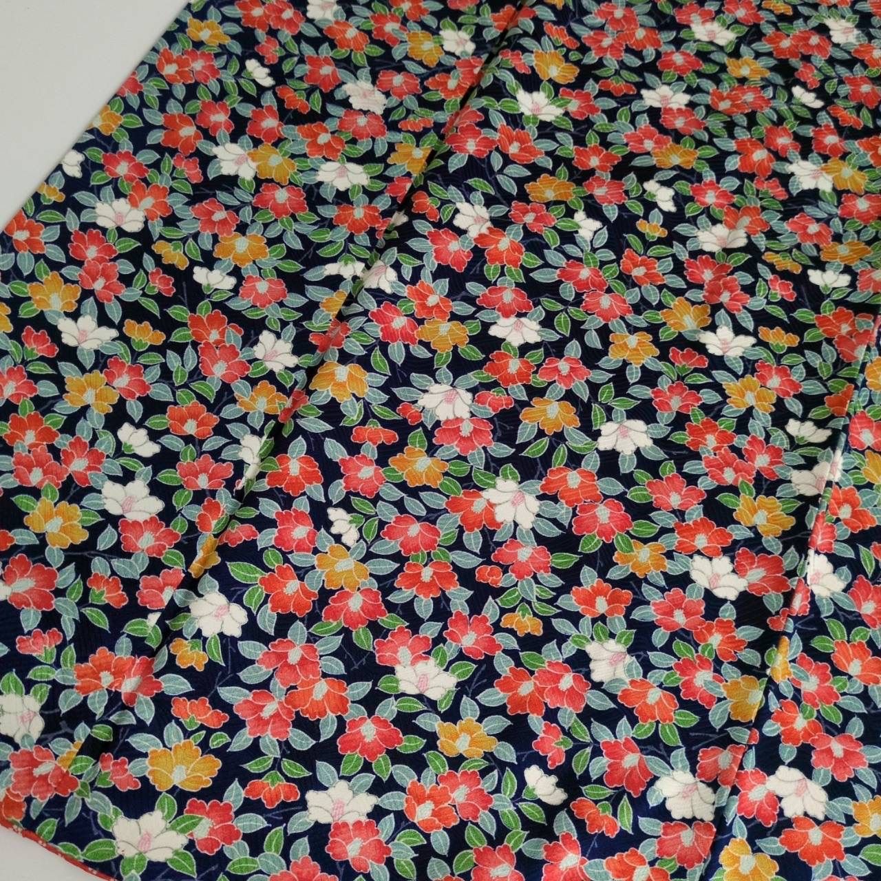 小紋 花柄 カラフルな染め 正絹 着物 MK-1260 - メルカリ