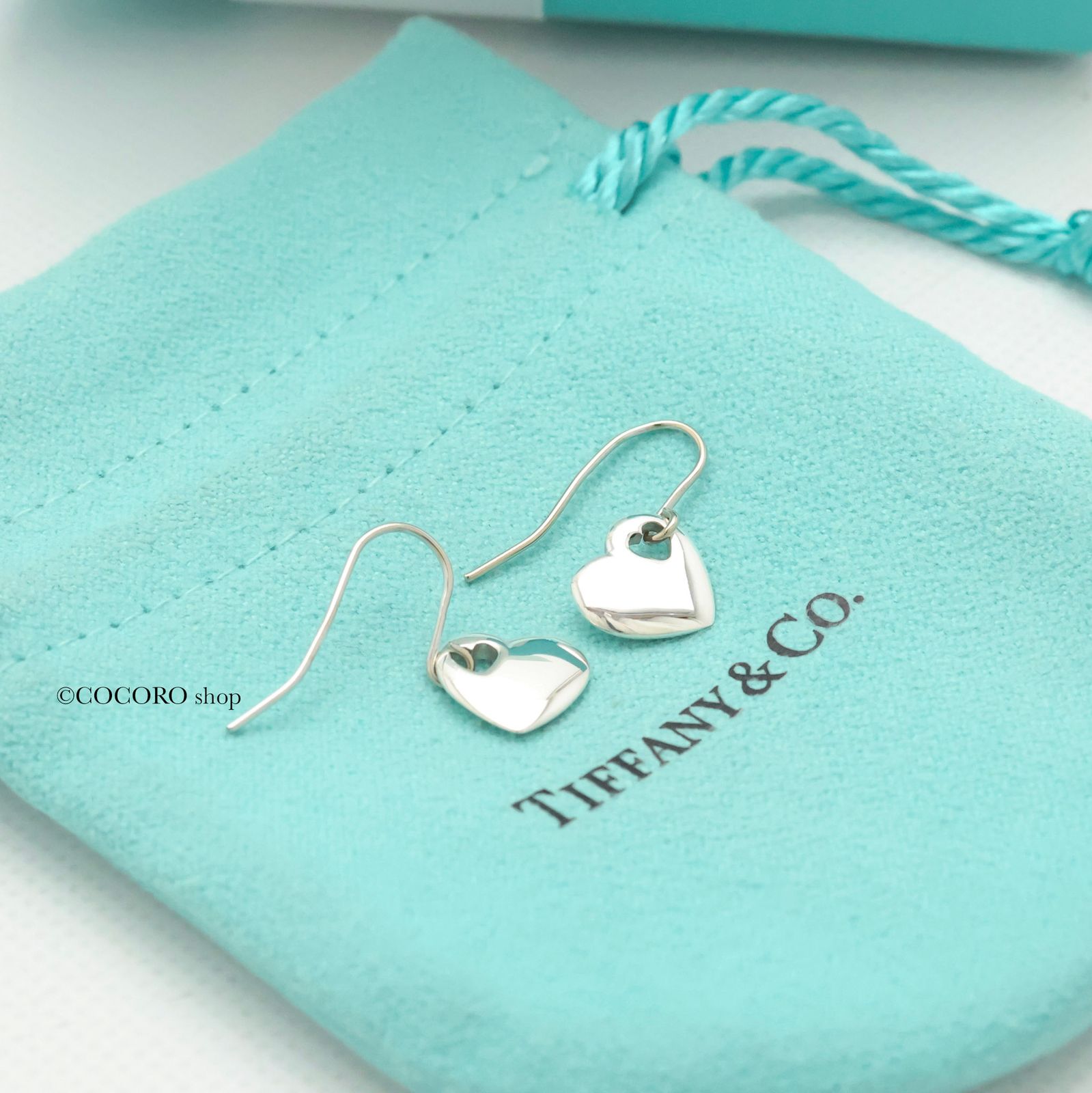 美品】ティファニー TIFFANY&Co. 2 ハート ステンシル カットアウト