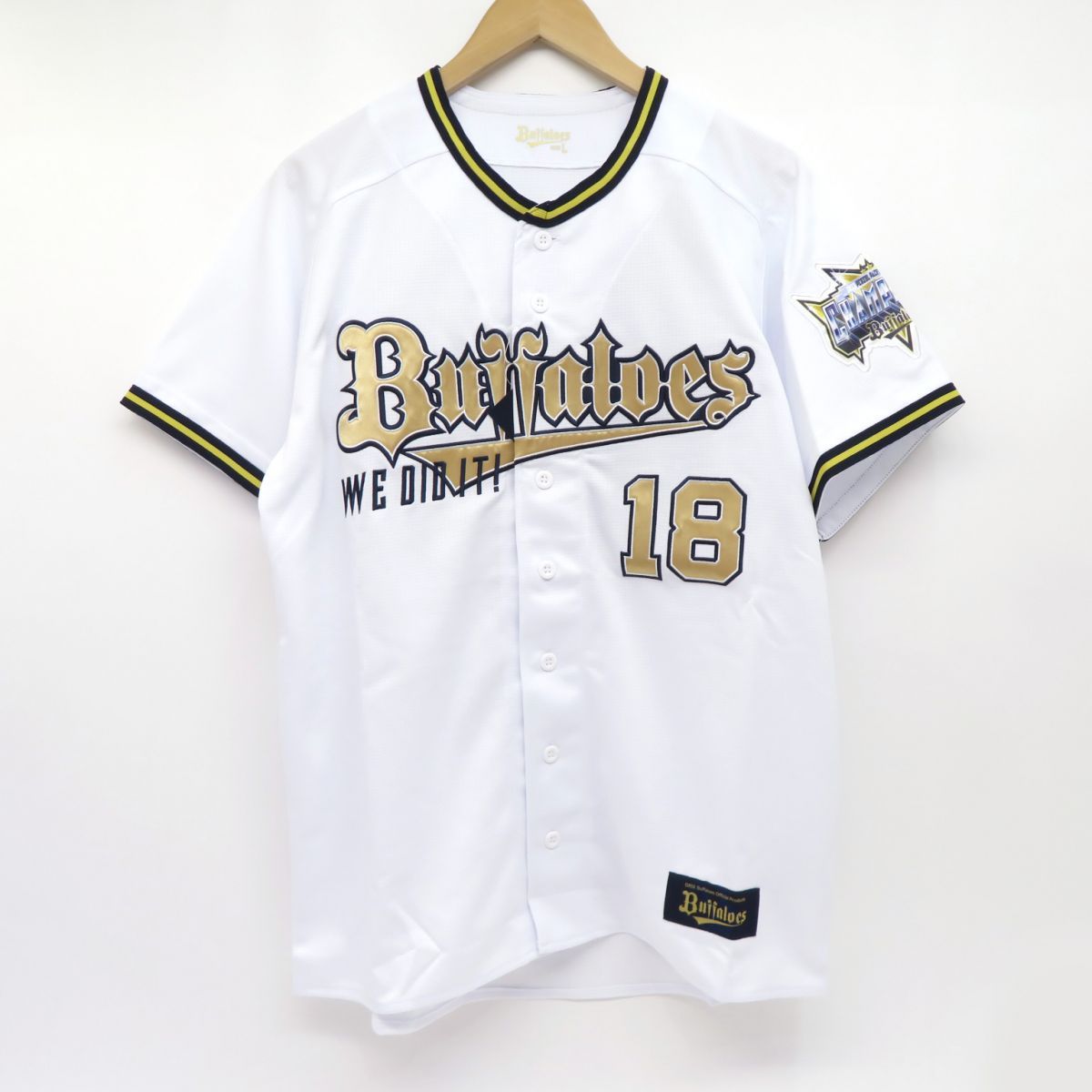 オリックスバファローズ　優勝記念ユニフォーム　山本由伸　L　新品 未使用】オリックスバファローズ 優勝記念ユニフォーム #18 山本由伸